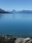 Uitzicht op Mount Cook vanaf Lake Pukaki