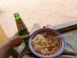 Lekker lunchen op de porch: