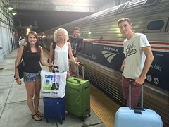 Aangekomen in Boston met de Amtrak trein