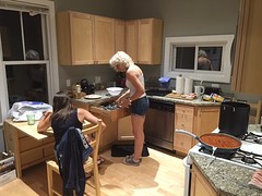 Gezellig keukentje in ons appartementje in Boston