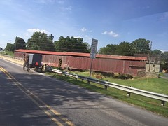 Covered bridge made by Amish