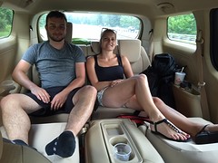 Lekker veel plaats in de omgebouwde minivan