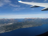 Lago Nahuel Huapi vanuit de lucht