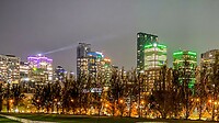 Montreal skyline night