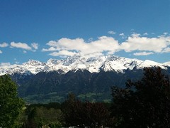 Uitzicht...prachtig...morgen Reschenpas