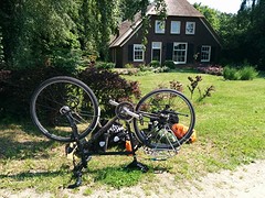 Bijna thuis en nog lekke band
