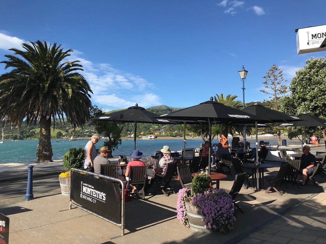 Leuke terrasjes in Akaroa