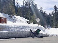 Weg nog ondergesneeuuwd