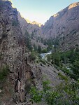 Beneden in de canyon