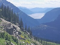 Lake McDonald vanaf Ridge wandeling Glacier NP
