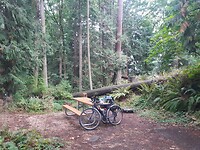 Typisch hiking-biking site in zo´n state park