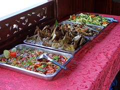 Heerlijke lunch aan boord.