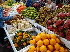 De verschillende soorten groente en fruit