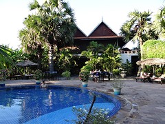 Onze super accomodatie in Battambang.