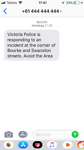 SMS Melbourne Police
