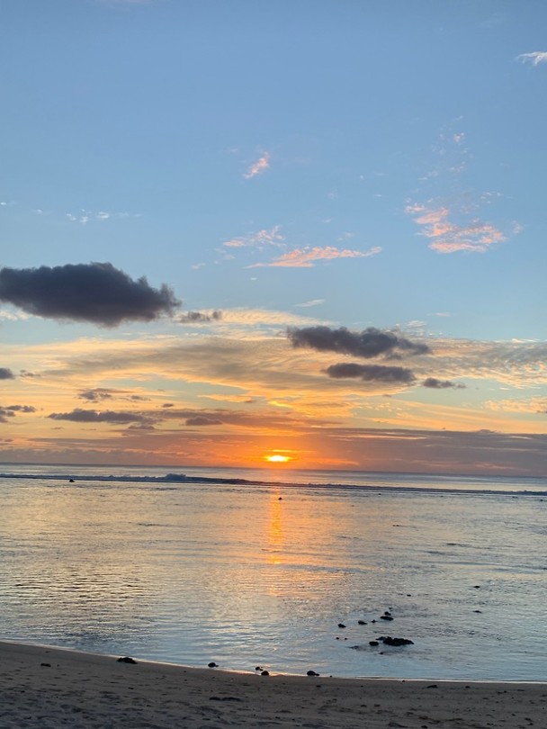 Sun set Cook island