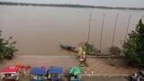 Mekong.. Uitzicht vanuit hotel