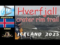 Hverfjall crater rim trail