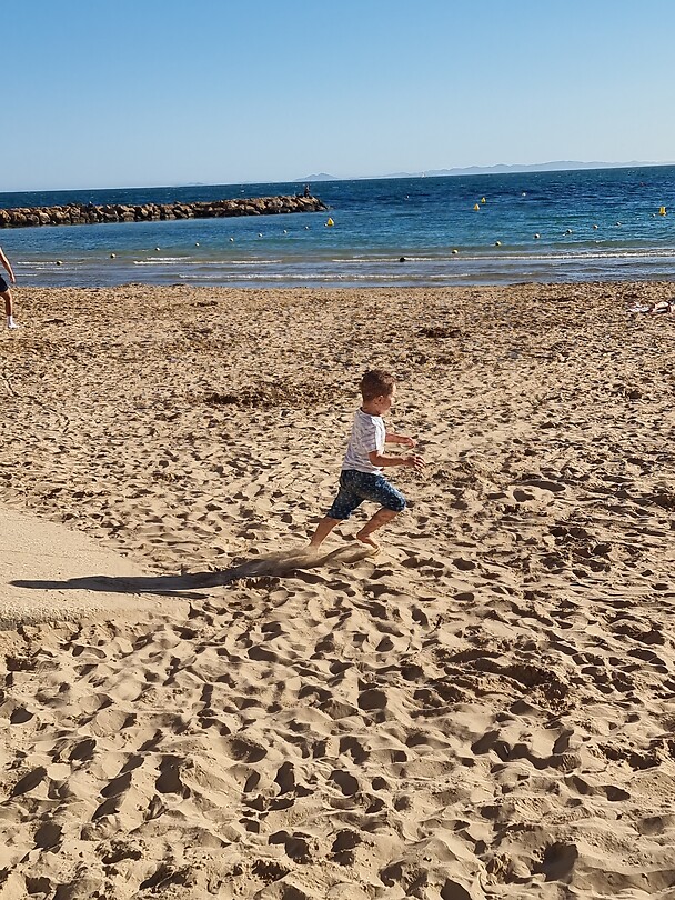 Rennen op het strand