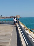 Over de pier (nu met zon)