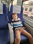 Oliver in de trein