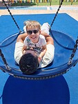 Schommel met papa