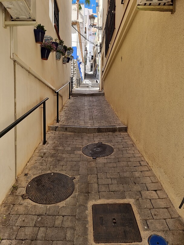 Steile weg