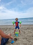 Superman op het strand