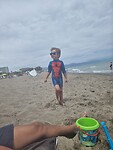 Mooi boy op het strand