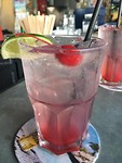 Strawberry gin tonic