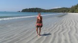 Elise op het strand