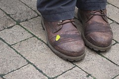 vlinders zelfs op de schoenen!
