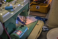 even een fancy foto van de naaimachine