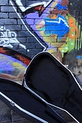 Graffiti + gitaarkoffer