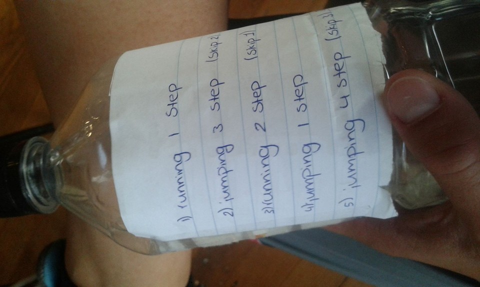 De traploop drinkfles