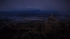Hobart vanaf de berg