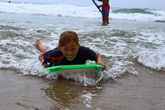 Juliette en haar bodyboard