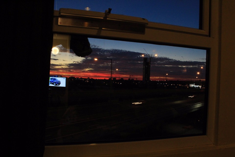 Skyline uit het raam