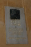 Haydn plakaat op kerk
