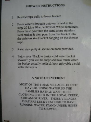 Douche instructies