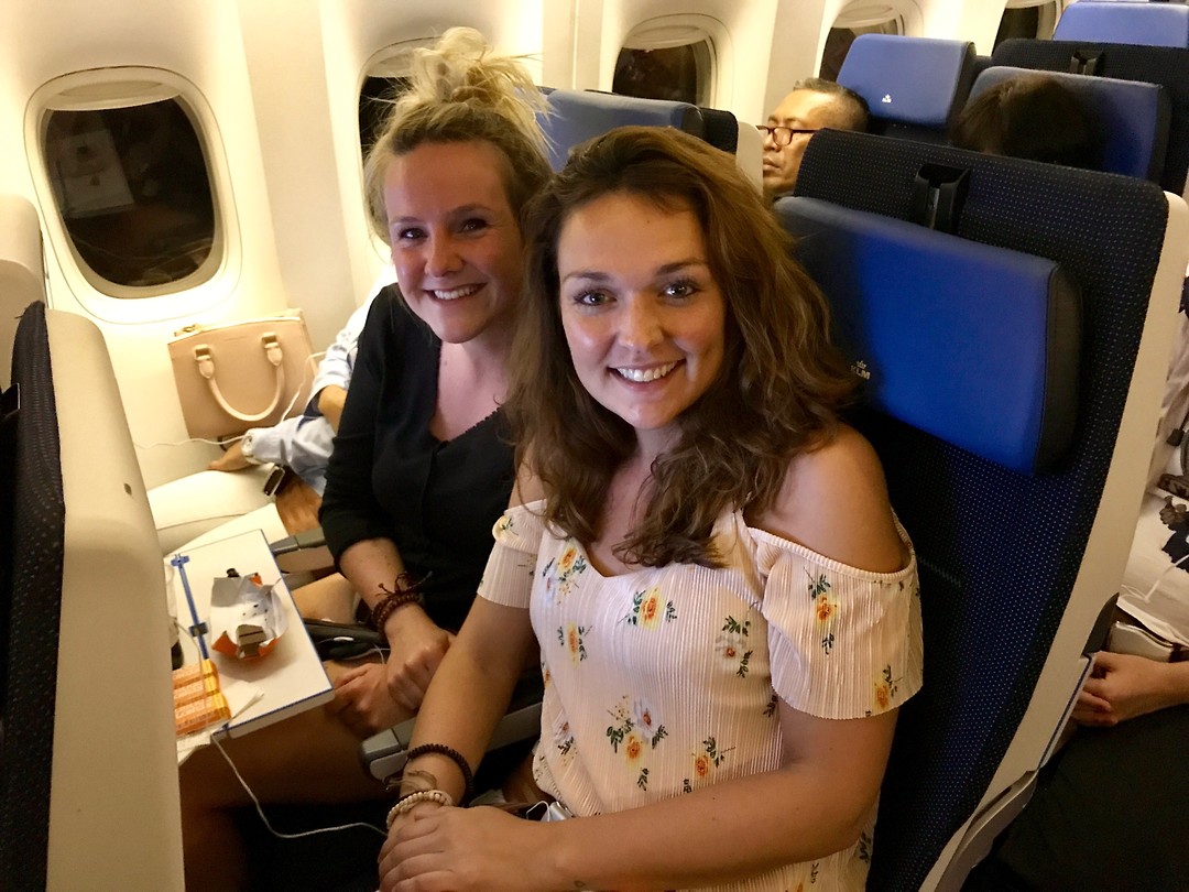 Laatste 2u samen in het vliegtuig naar Kuala Lumpur