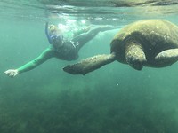 Ik met een van de beauties uit de oceaan