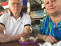 Eten op het strand