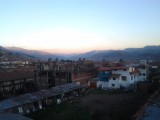 laatste zonnestralen over Cusco