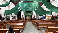 De kerk in Santiago Atitlan