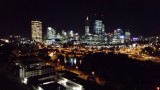 de skyline van Perth