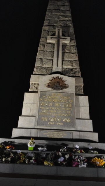 close up van het monument