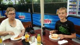 aan de lunch