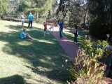 cricket spelen in de tuin