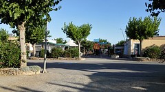 hij uitzicht van onze staanplaats op het centrum